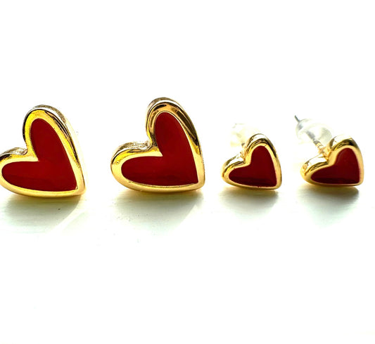 Be Mine Red Heart Earrings