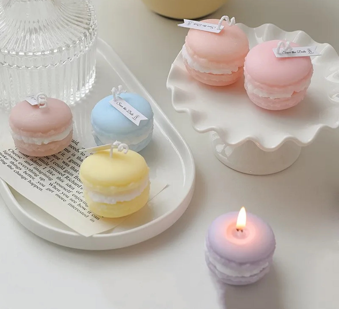 Handmade Macaroon Candle