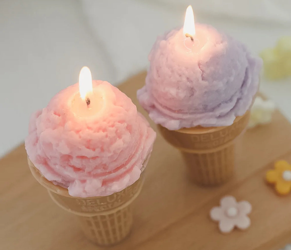 Handmade Ice Cream Candle