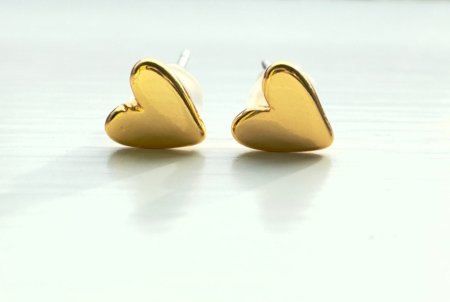 Be Mine Gold Heart Earrings