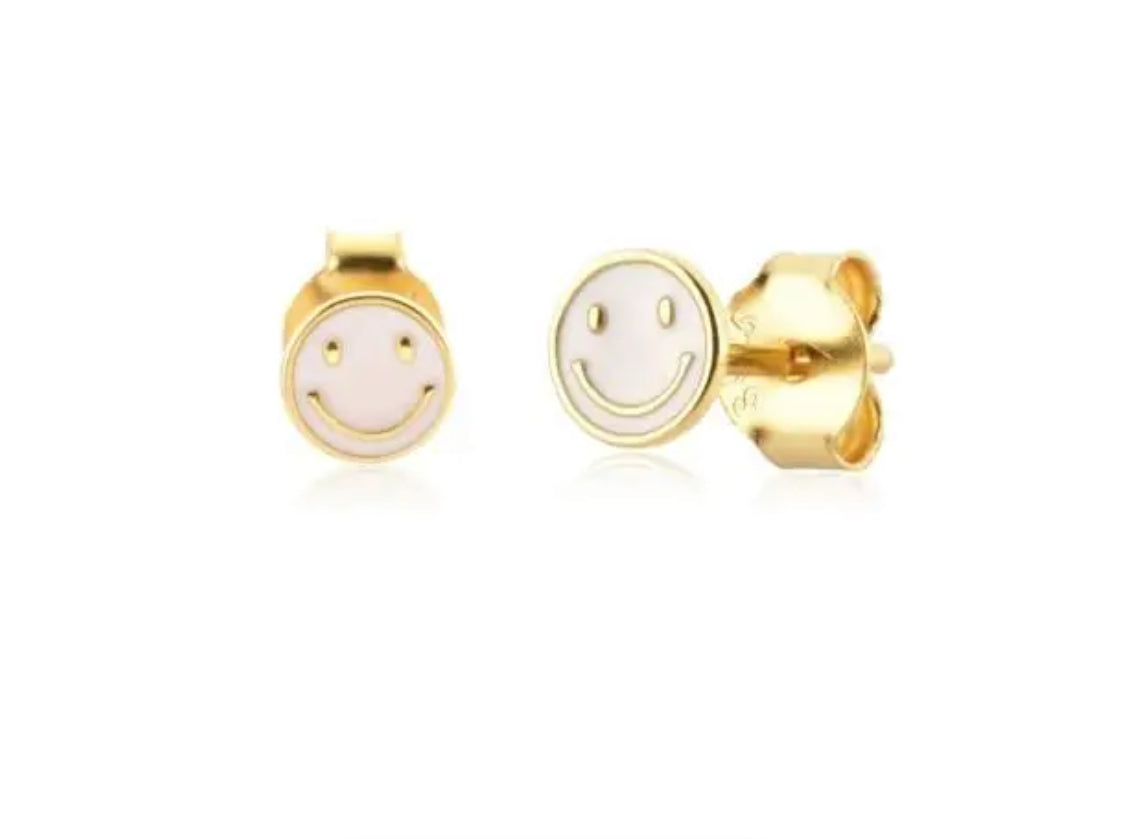 Smiley Face Stud Earrings