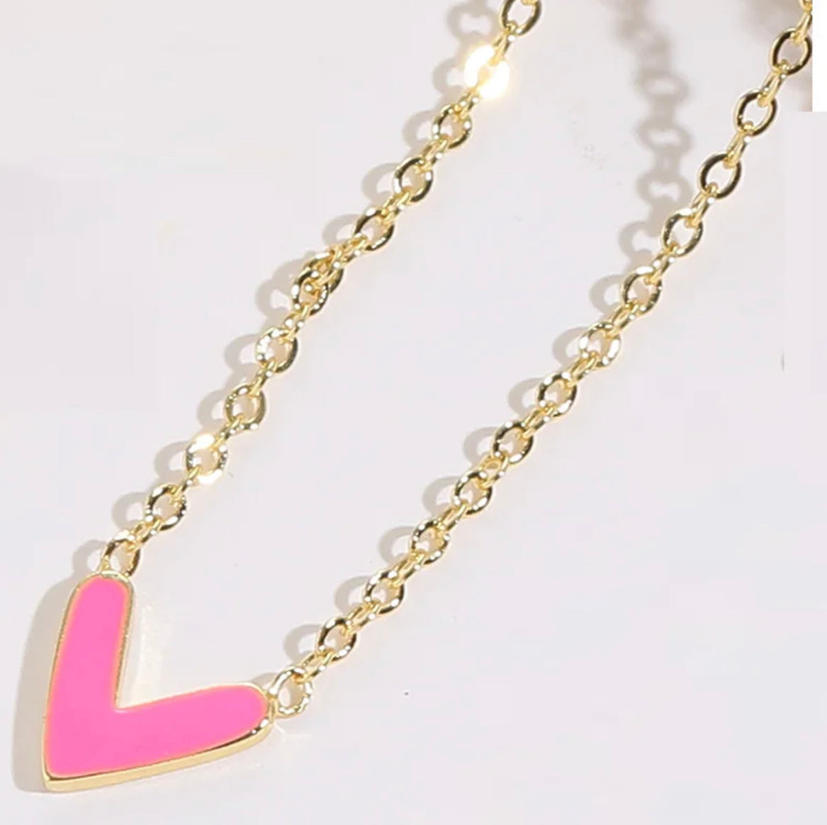 Love Heart in Chain Necklace